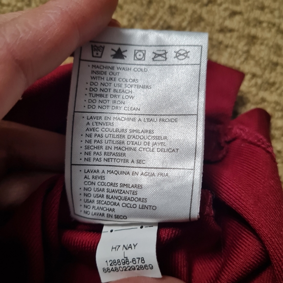 Nike Golf Mens Polo Shirt Fit Dry Sport Red Pro Size L - Picture 9 of 14